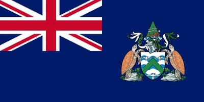 Bandera actual de Isla Ascensión