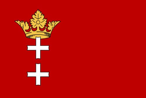Bandera actual de Ciudad Libre de Dánzig