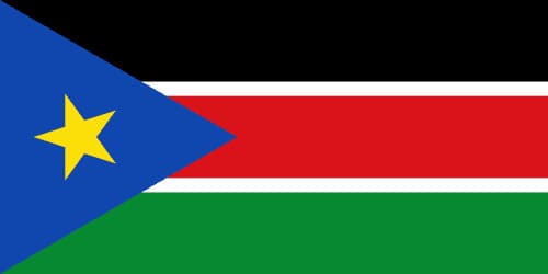 Bandera actual de Sudán del Sur