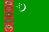 Bandera actual de Turkmenistán