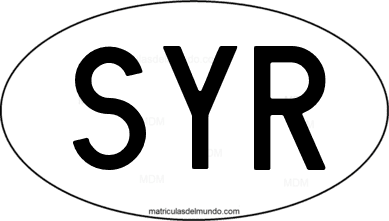 código internacional SYR de Siria