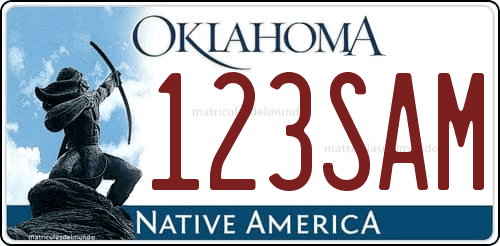 matricula de Oklahoma estandar Native America
