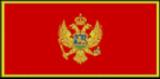 bandera pequeña de Montenegro