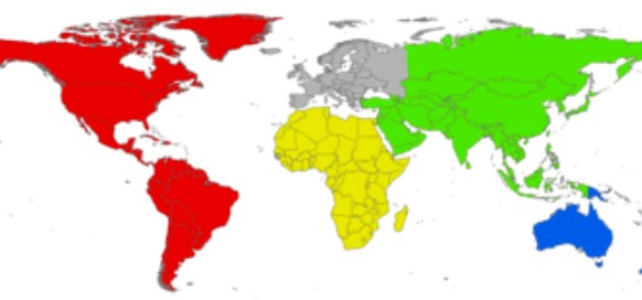 Mapa de las matriculas de todos los países del mundo