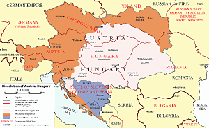 Mapa de Imperio Austrohúngaro político actualizado