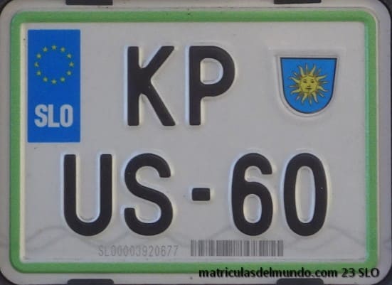 Matrícula de moto de Eslovenia