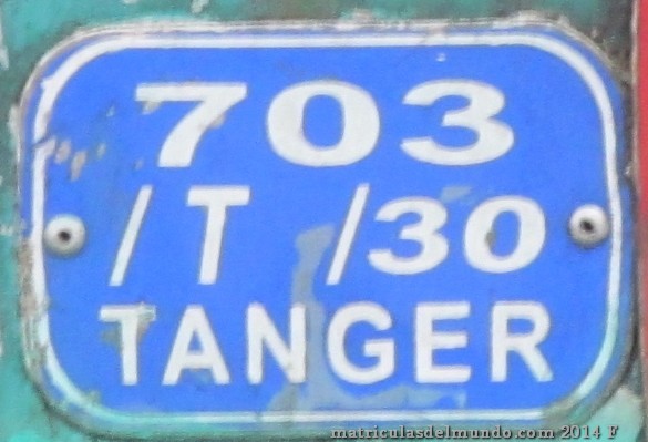 marruecos placa azul