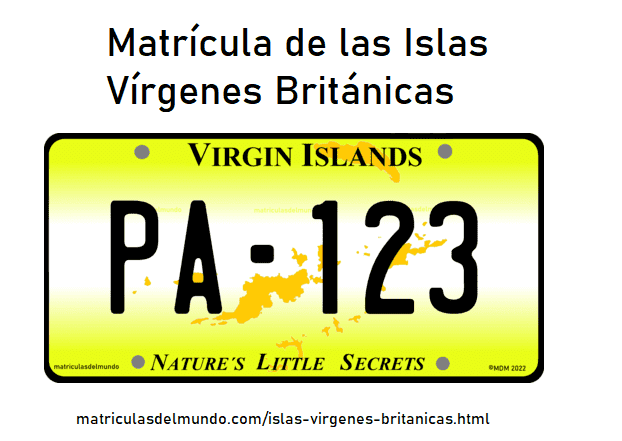 Matrícula de coche de Islas Vrgenes Britnicas