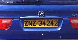 Matrícula de coche de Zanzbar