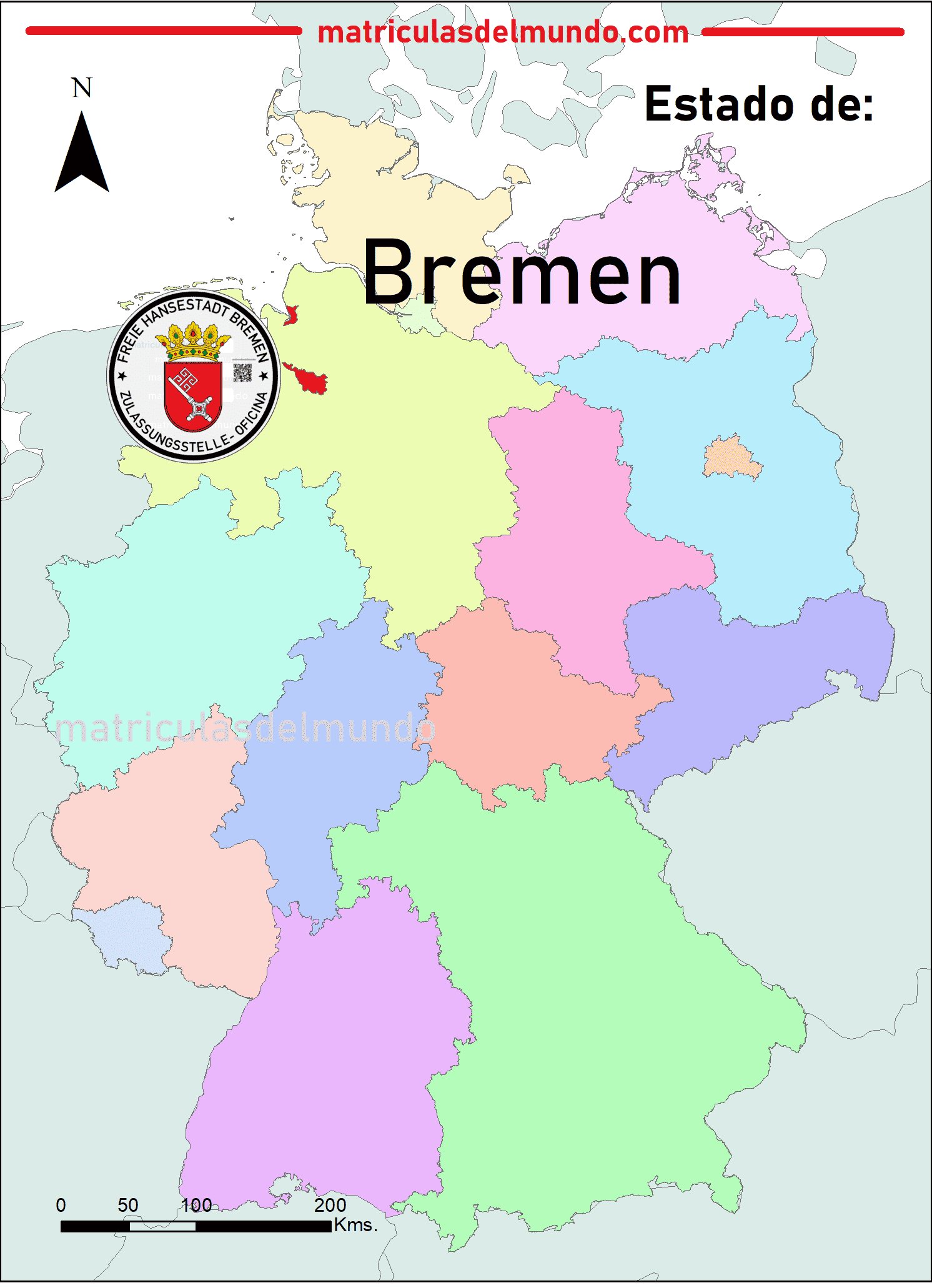 Imagen del mapa de Bremen