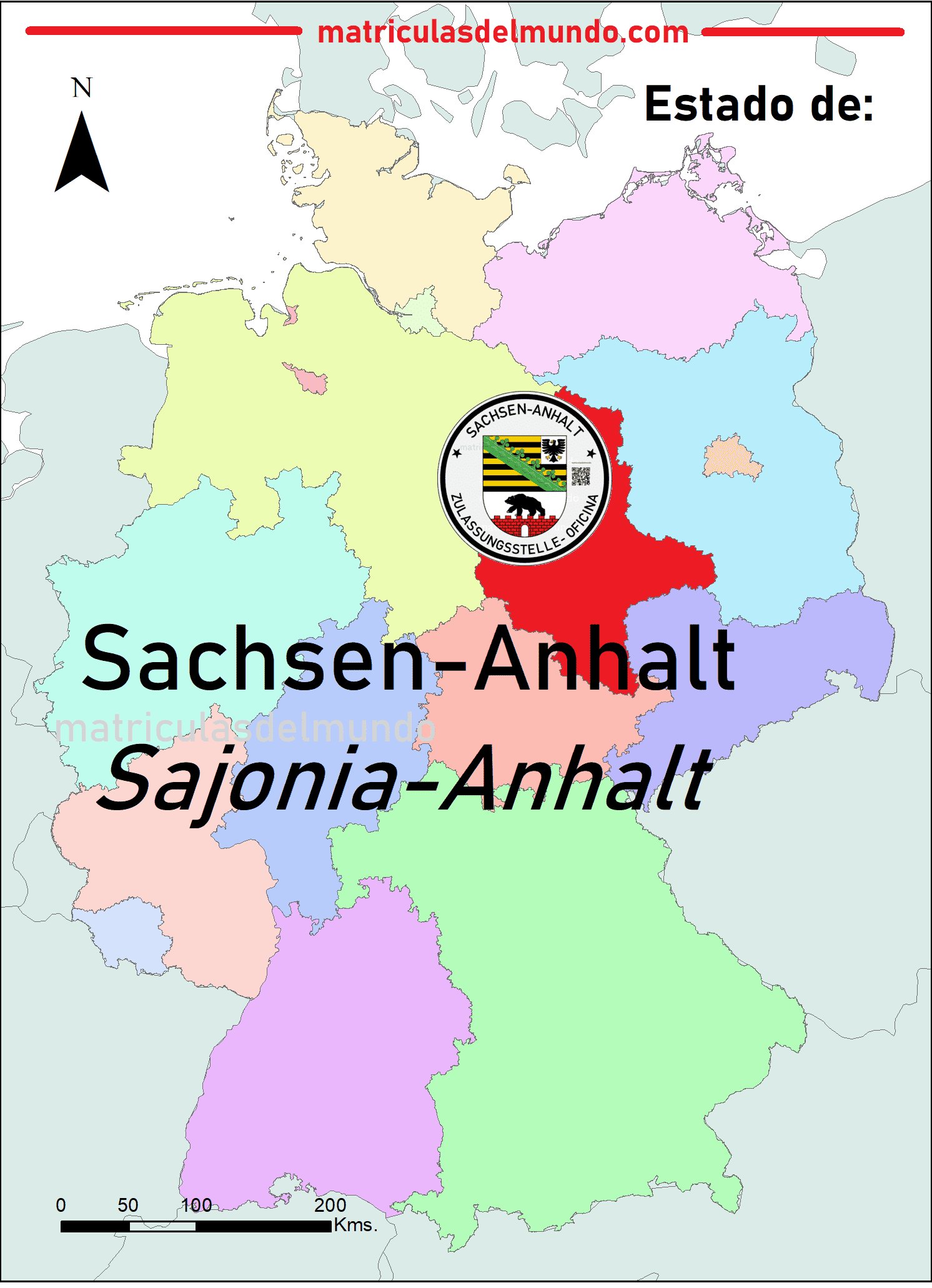 Imagen del mapa de Sajonia-Anhalt