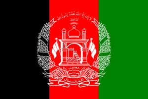 Bandera actual de Afganistán