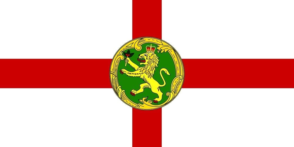 Bandera actual de Alderney