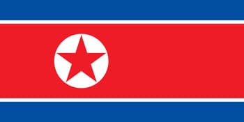 Bandera Corea del Norte