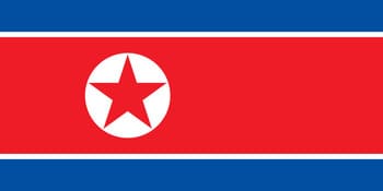 Bandera Corea del Norte