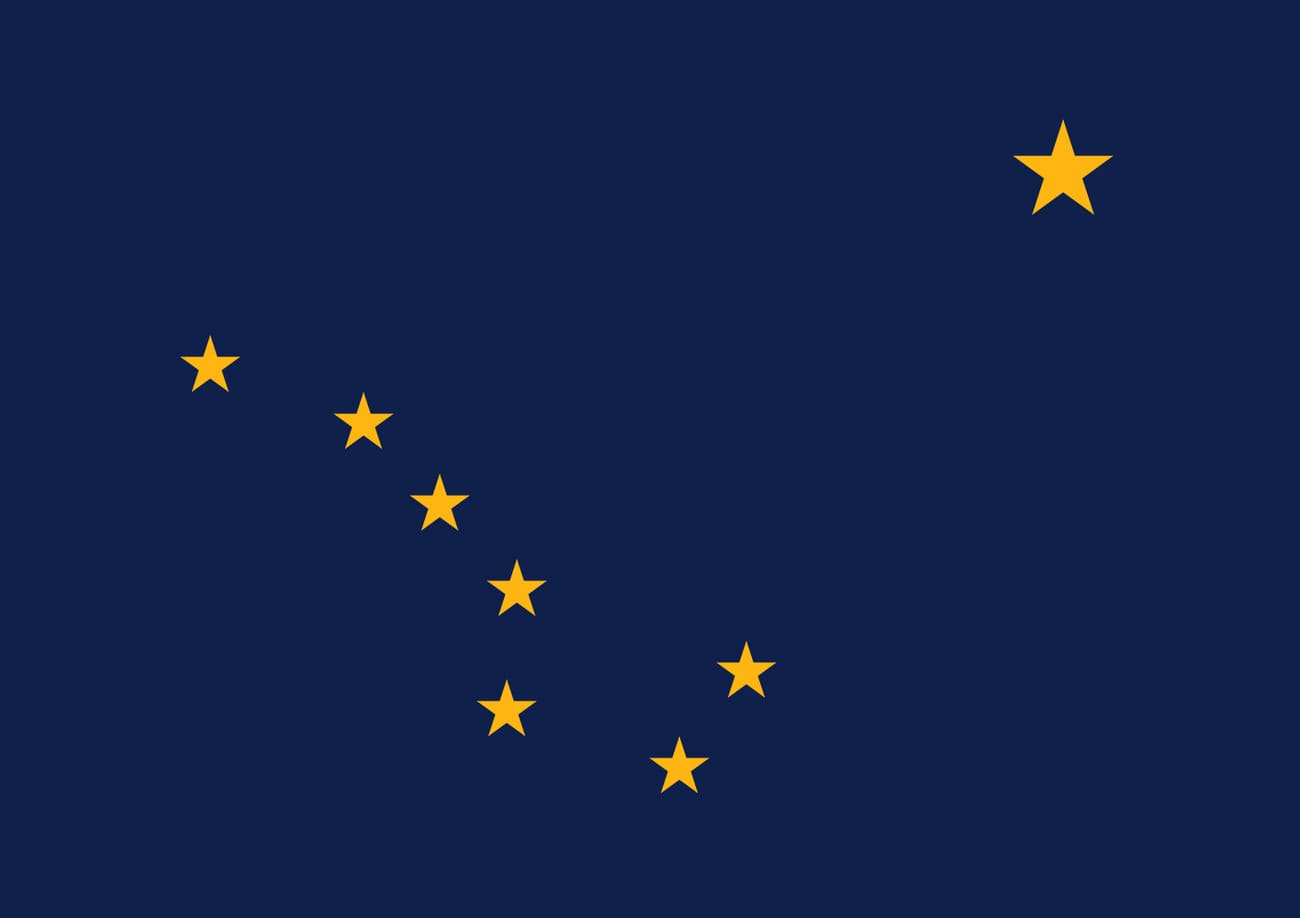 Bandera actual de Alaska