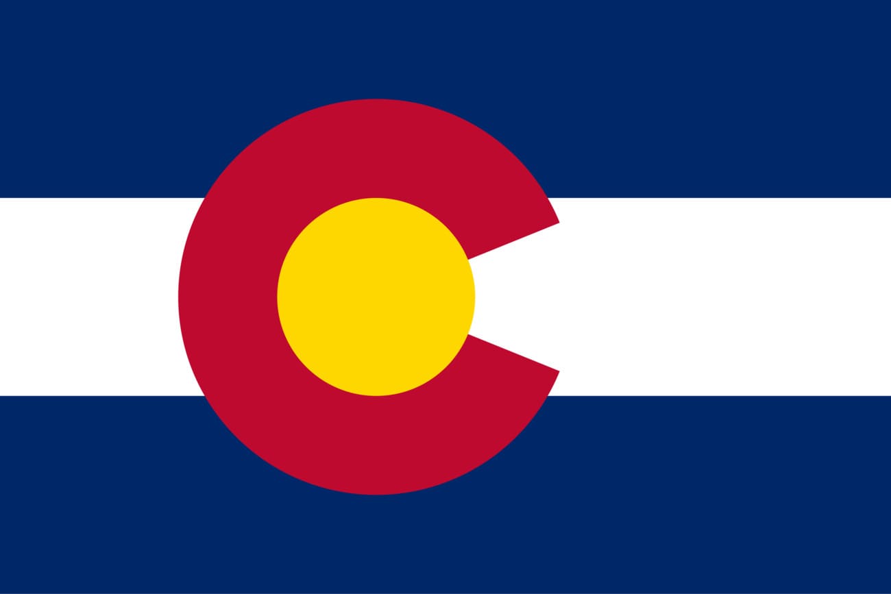 Bandera actual de Colorado