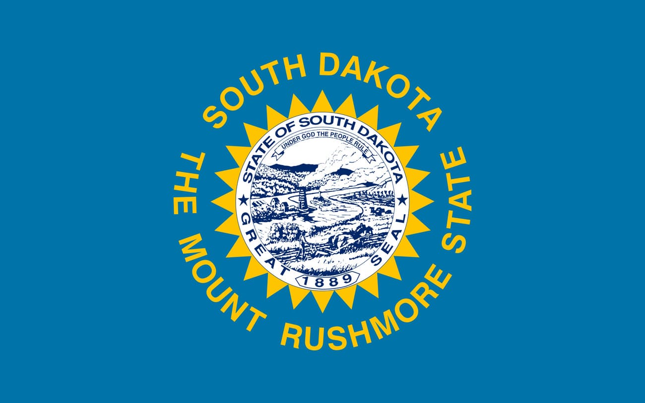 Bandera actual de Dakota del Sur