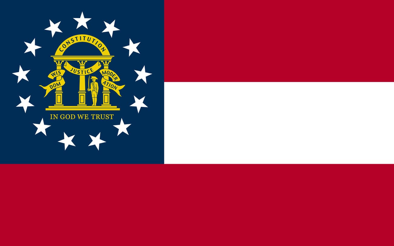 Bandera actual de Georgia