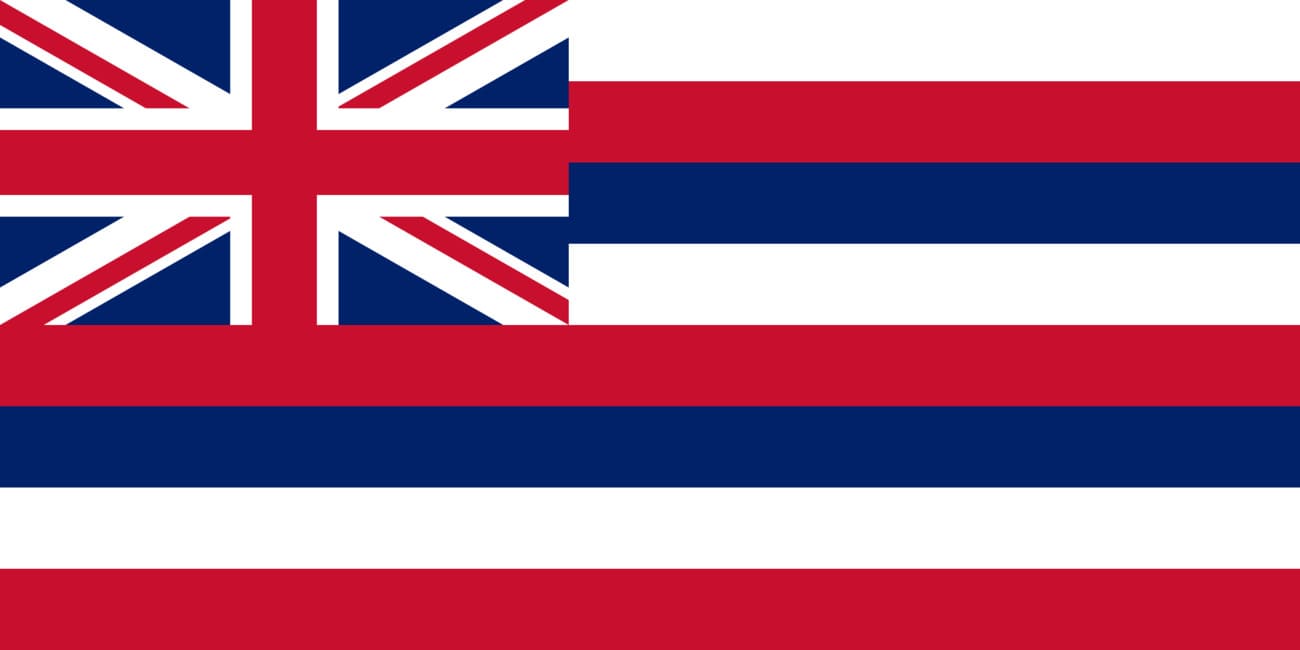 Bandera actual de Hawaii