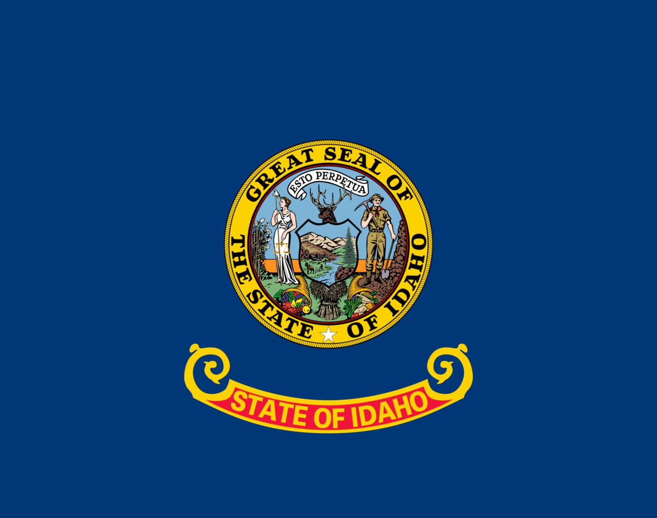 Bandera actual de Idaho