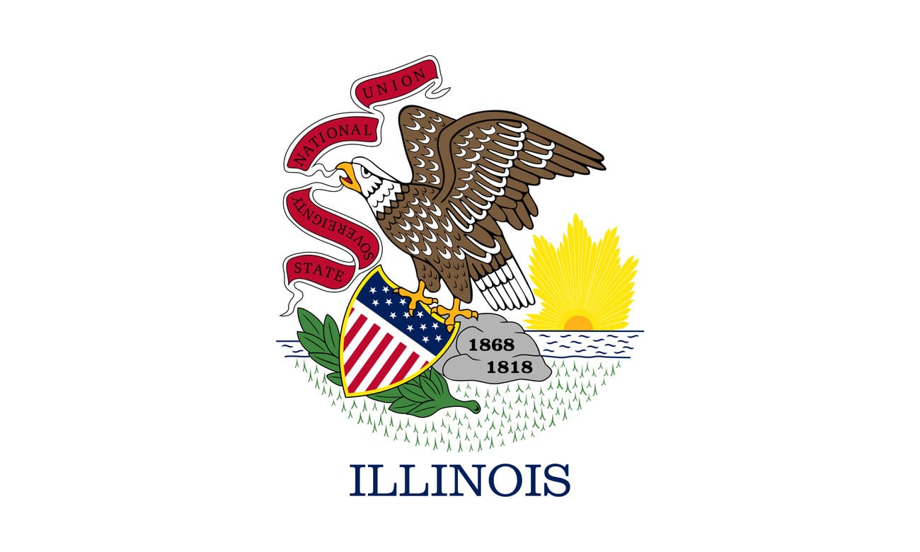 Bandera actual de Illinois