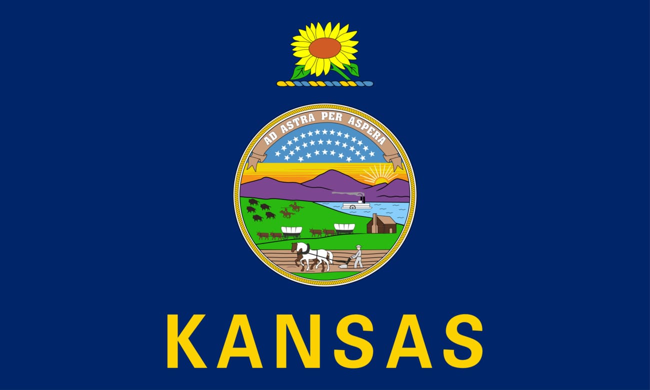 Bandera actual de Kansas