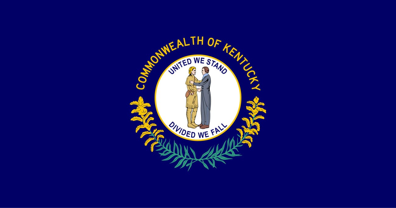 Bandera actual de Kentucky