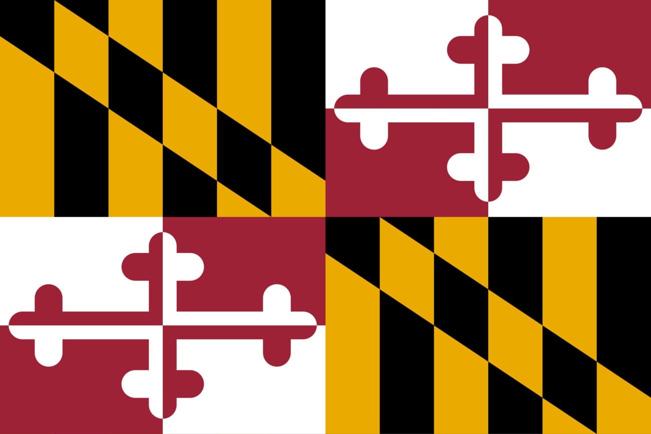 Bandera actual de Maryland