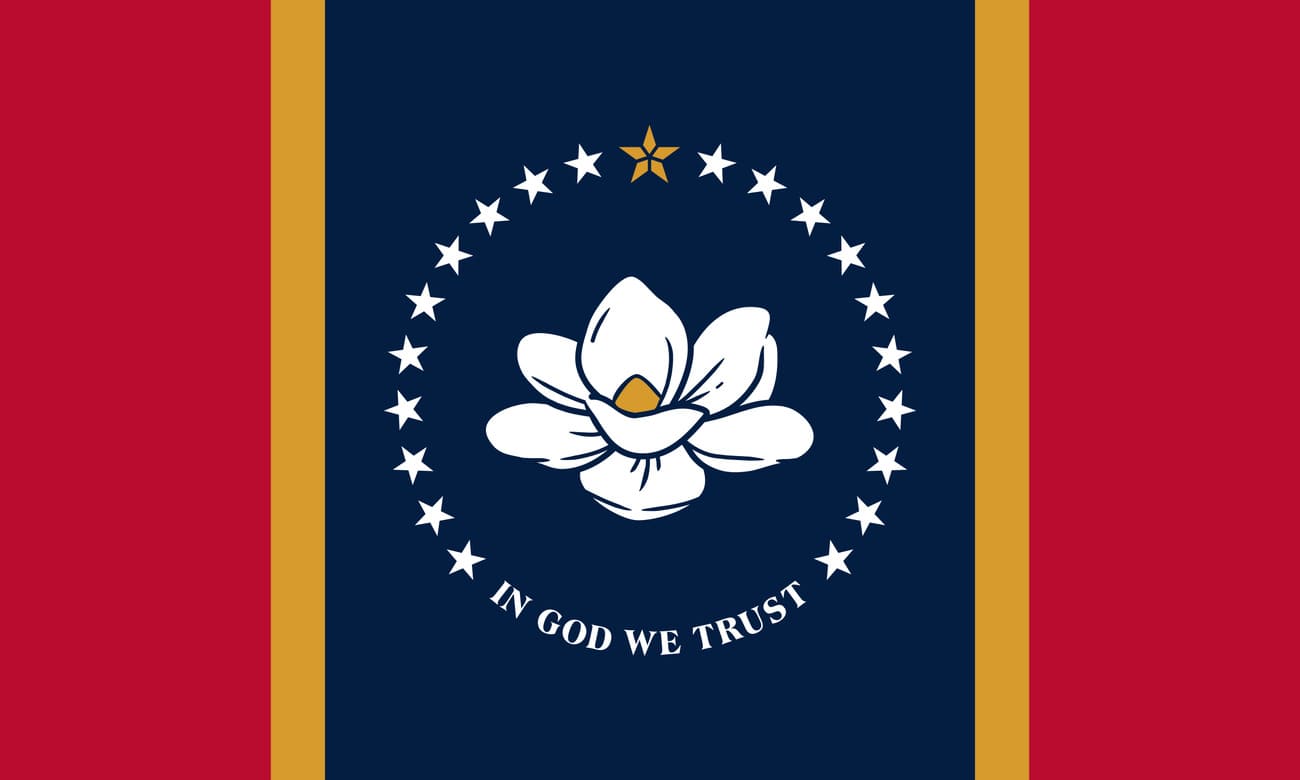Bandera actual de Mississippi