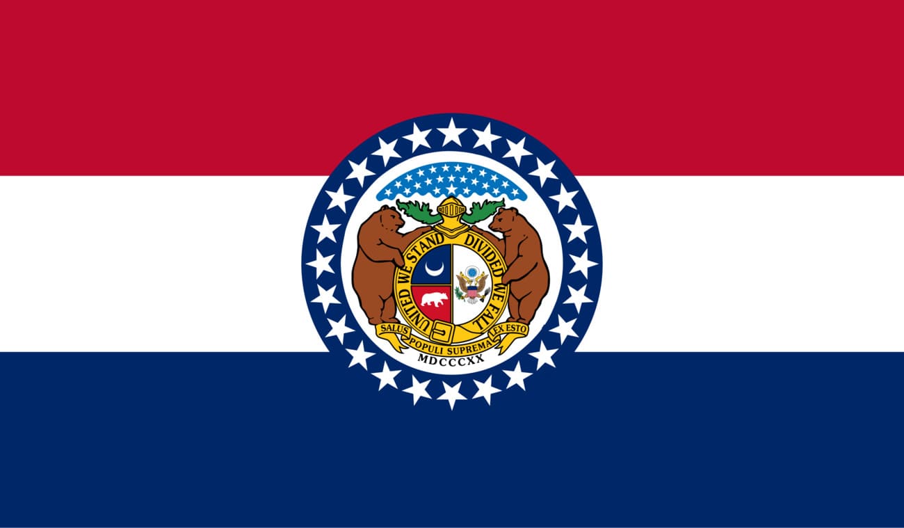 Bandera actual de Missouri
