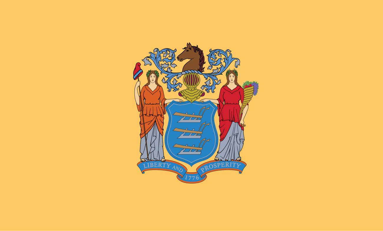 Bandera actual de Nueva Jersey