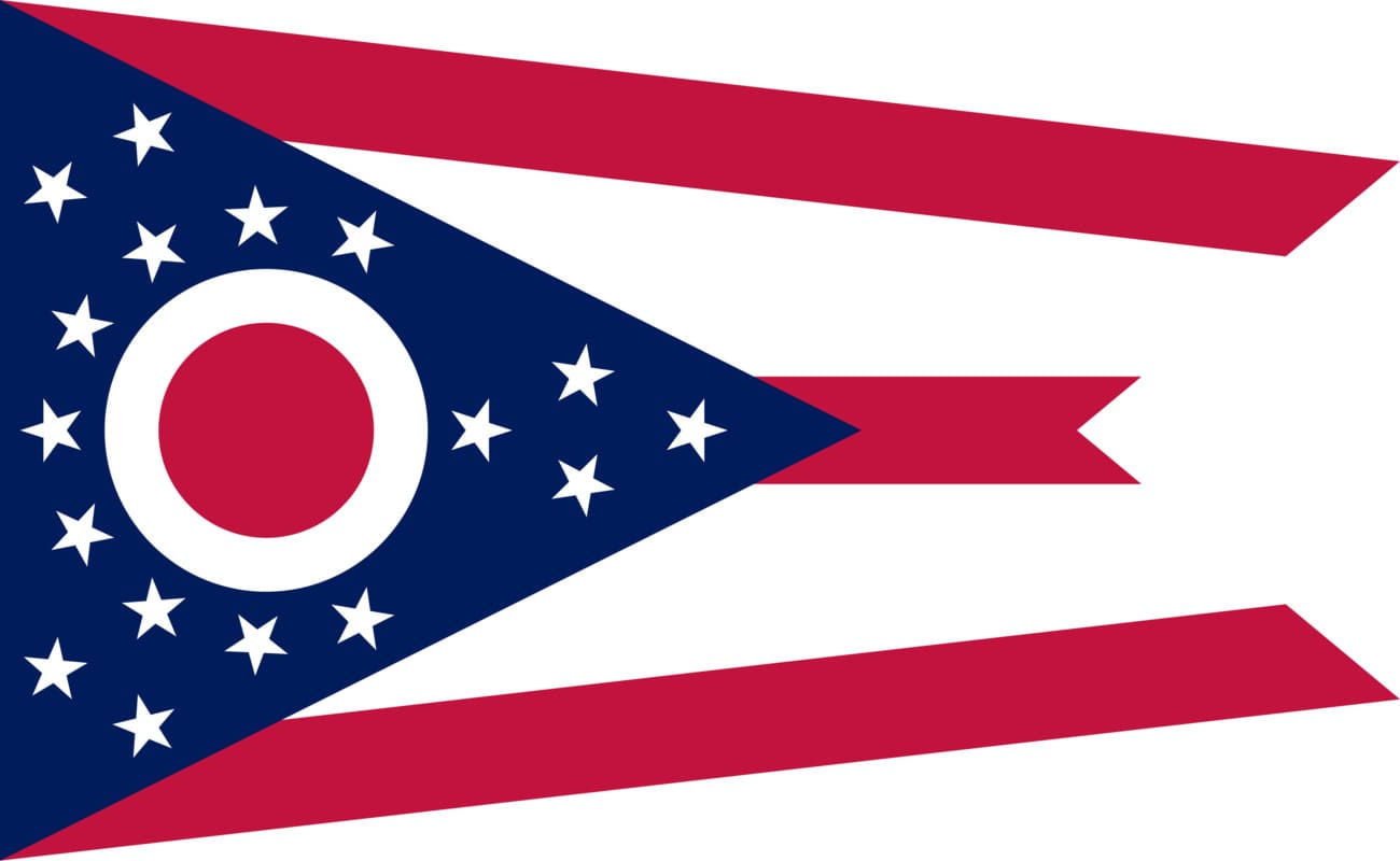 Bandera actual de Ohio