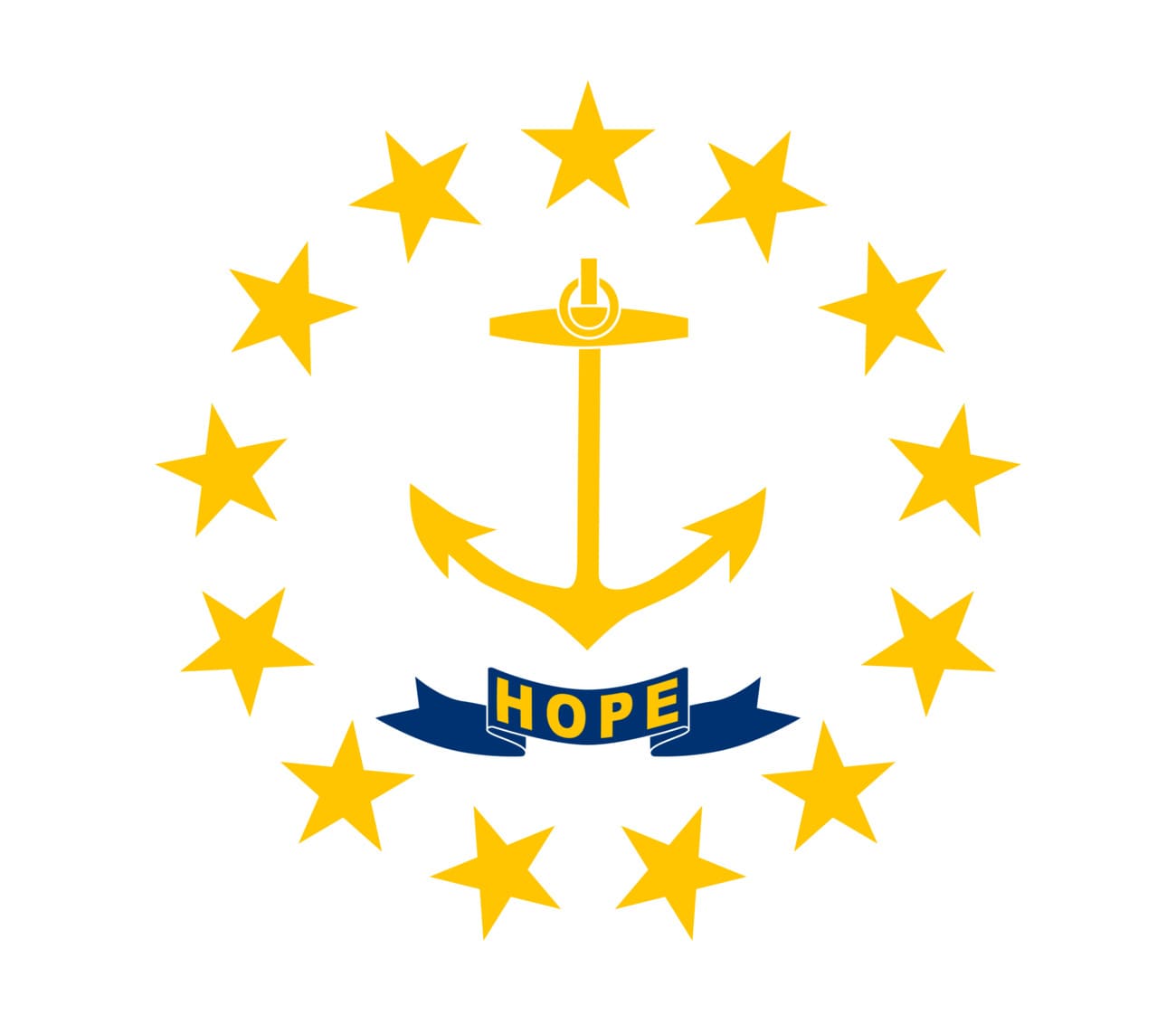Bandera actual de Rhode Island