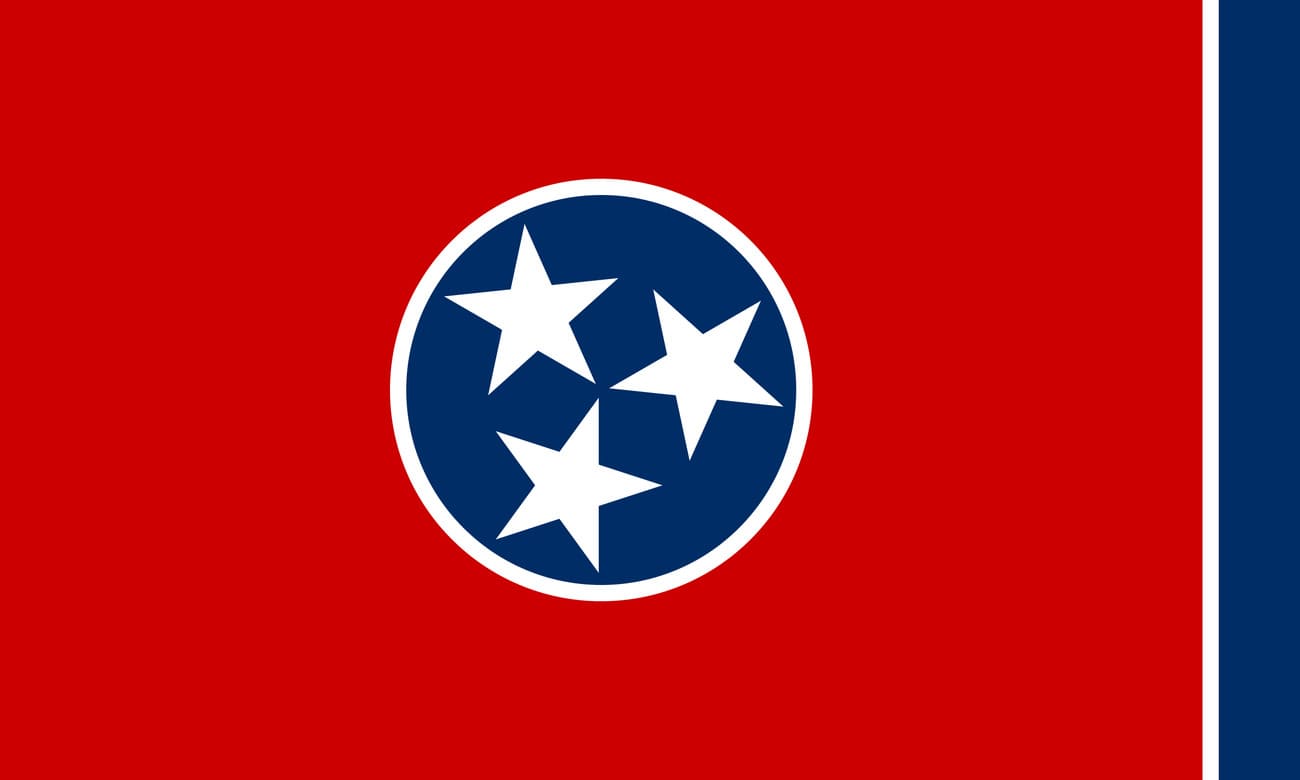 Bandera actual de Tennessee