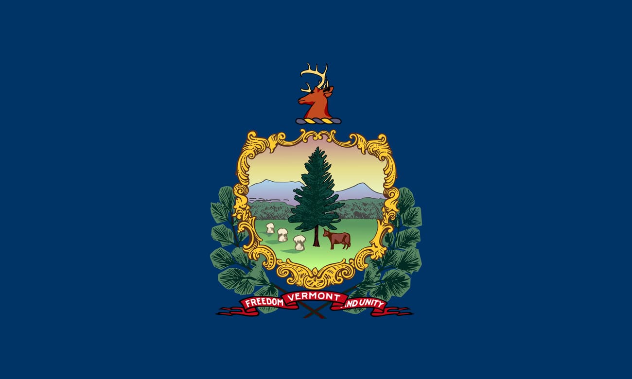 Bandera actual de Vermont