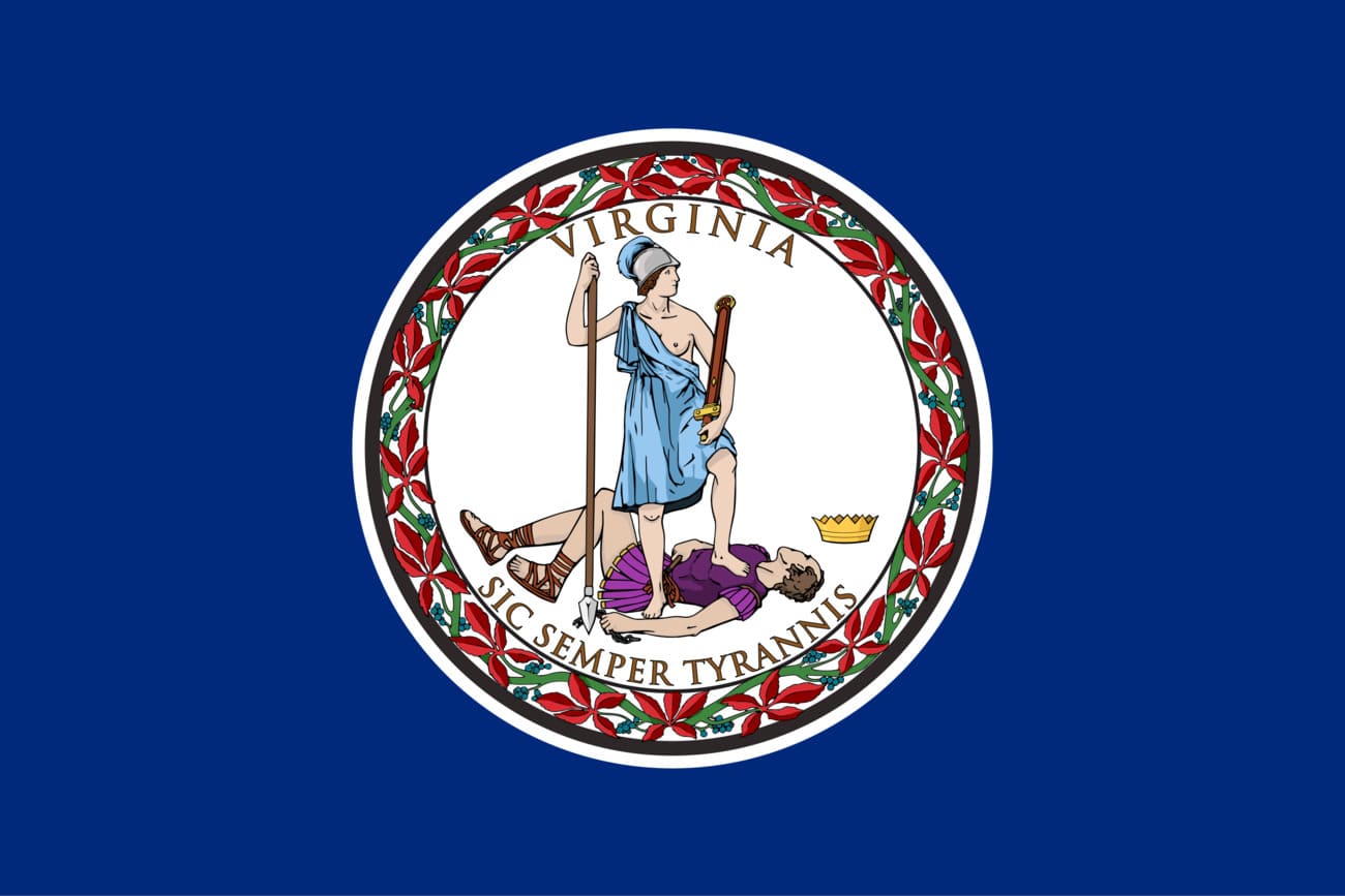 Bandera actual de Virginia