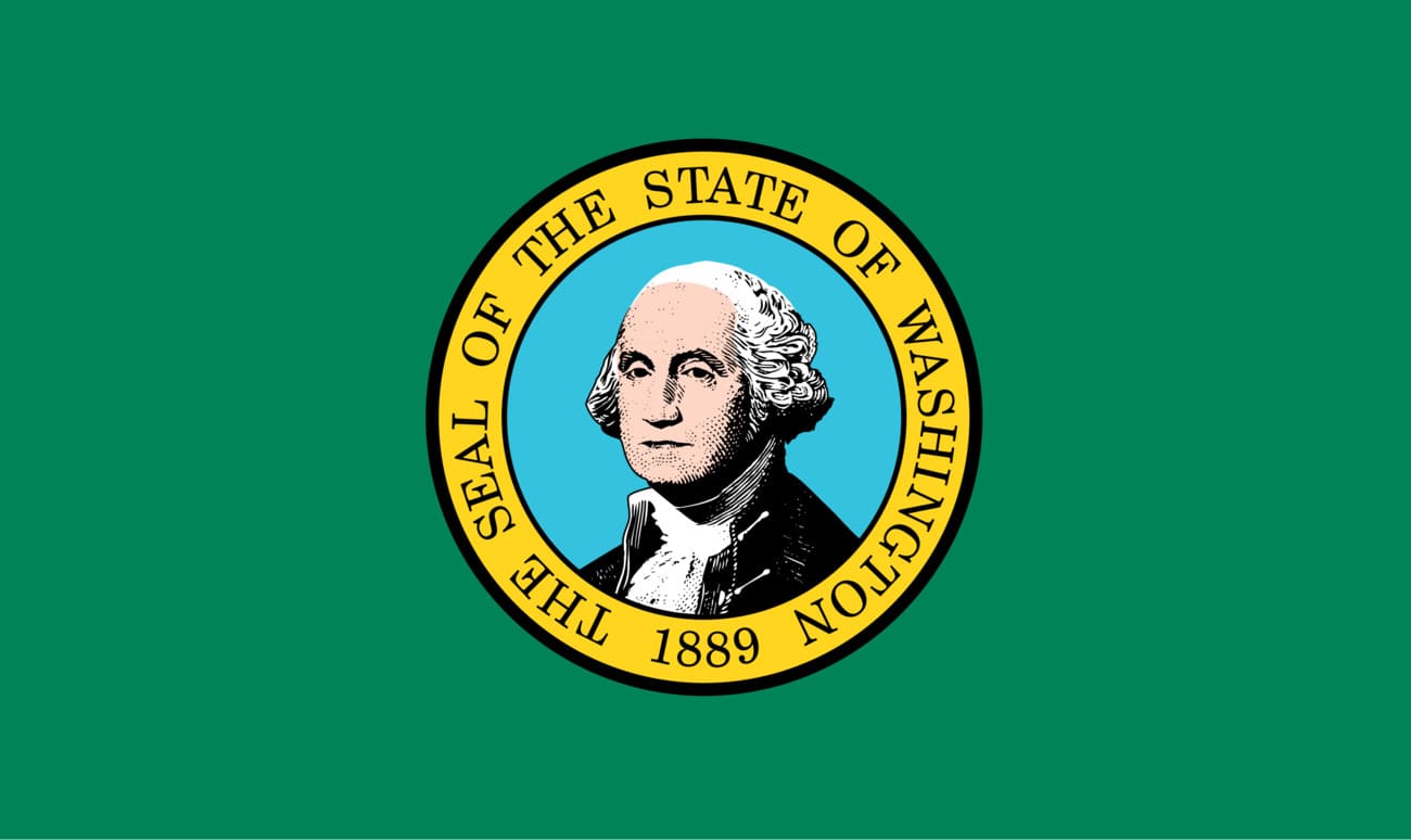Bandera actual de Washington