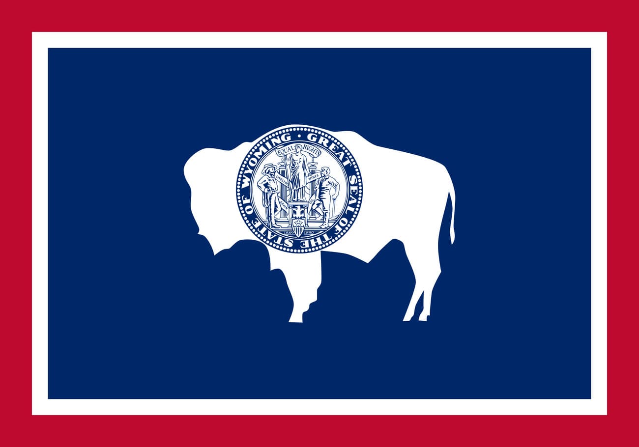 Bandera actual de Wyoming