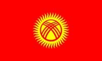 Bandera actual de Kirguistán