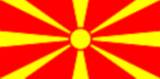 Bandera actual de Macedonia del Norte