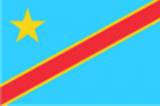 Bandera actual de República Democrática del Congo