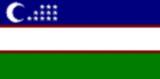 Bandera actual de Uzbekistán