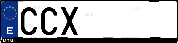 Matrícula española CCX, correspondiente al año 2002