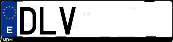 Matrícula española DLV, correspondiente al año 2005