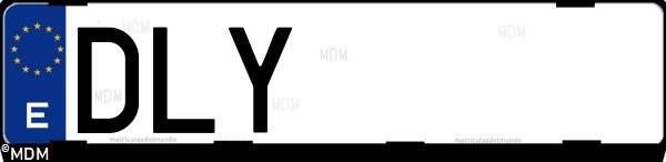 Matrícula española DLY, correspondiente al año 2005