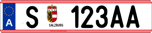 Generador matrícula Austria de Salzburg