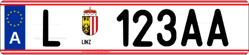 Generador matrícula Austria de Alta Austria