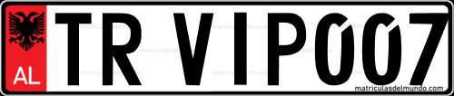 Creador de matrícula de coche de Albania antigua personalizada