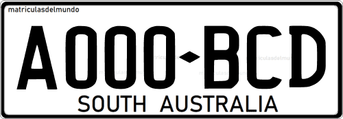 Matrícula creador de Australia del Sur South Australia